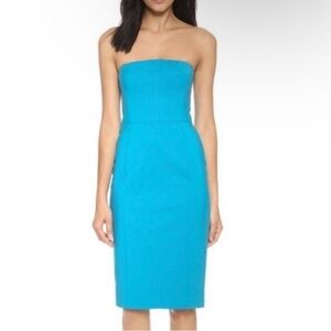 Black Halo Aqua Olsen sheath dress in blue size 12